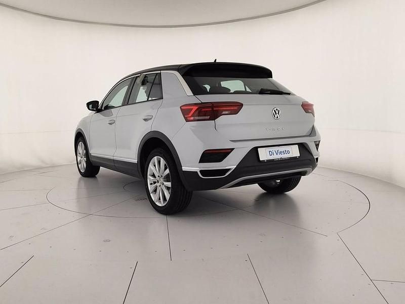 Usata VW T-Roc Advance 150 CV (110 kW) 2019 White silver metallizzato nero SUV