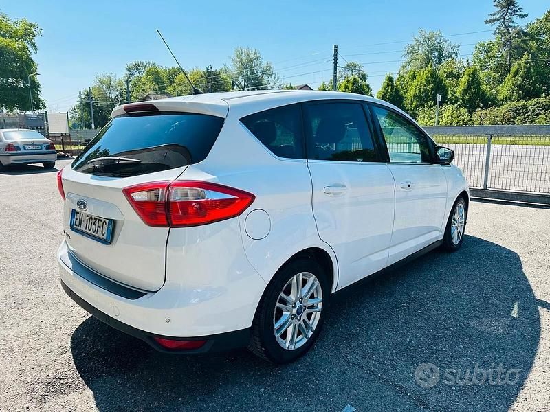 Usata Ford C-MAX Titanium 120 CV (88 kW) 2014 Bianco Monovolume
