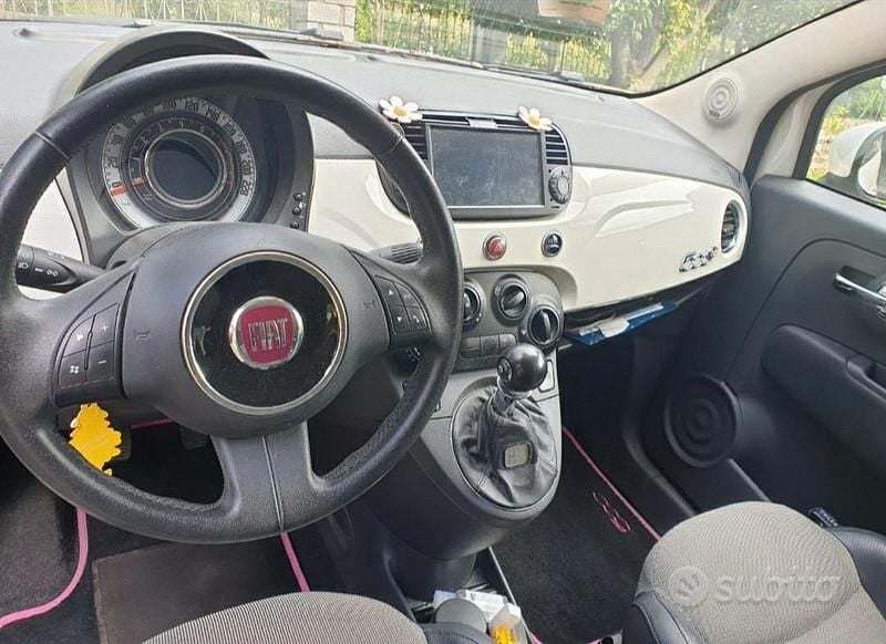 Usata Fiat 500 69 CV (50 kW) 2012 Bianco Cabrio