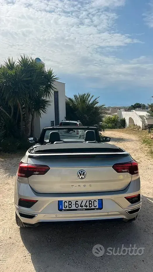 Usata VW T-Roc Cabriolet 150 CV (110 kW) 2020 Grigio Cabrio