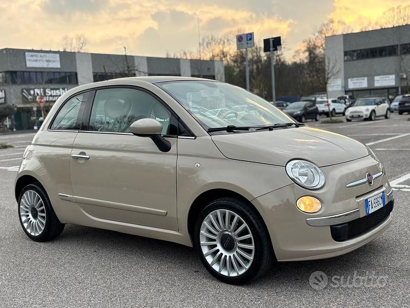 Usata Fiat 500 Lounge 69 CV (50 kW) 2015 Beige Berlina