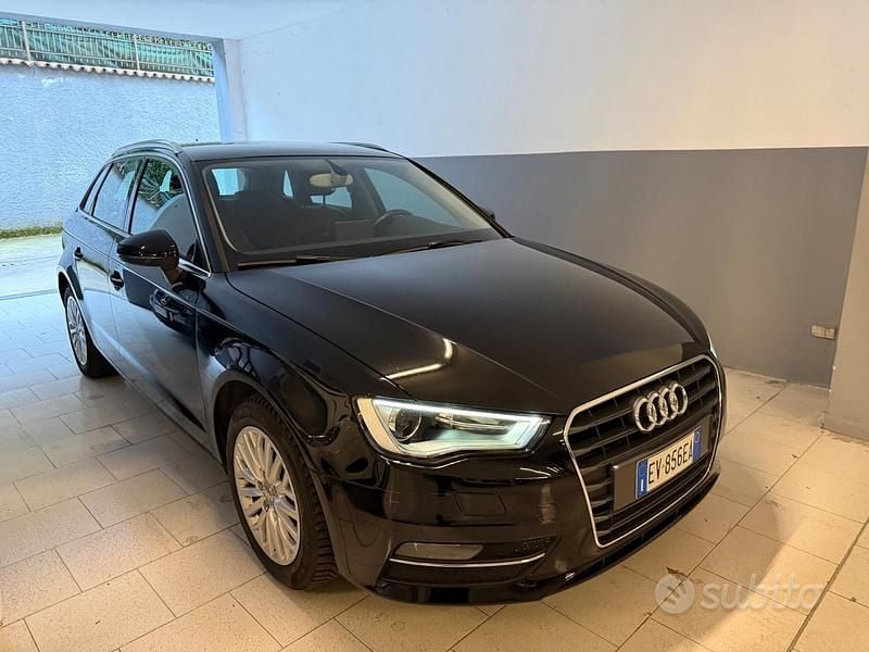 Usata Audi A3 Attraction 122 CV (89 kW) 2014 Nero Berlina