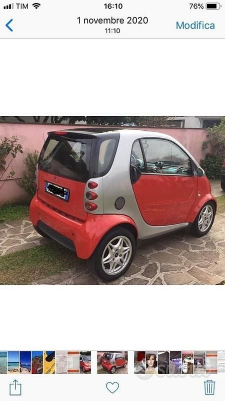 Rosso Usata 2002 Smart ForTwo Coupé Coupé | 2500 € (Buon prezzo) - Immagine 1/2