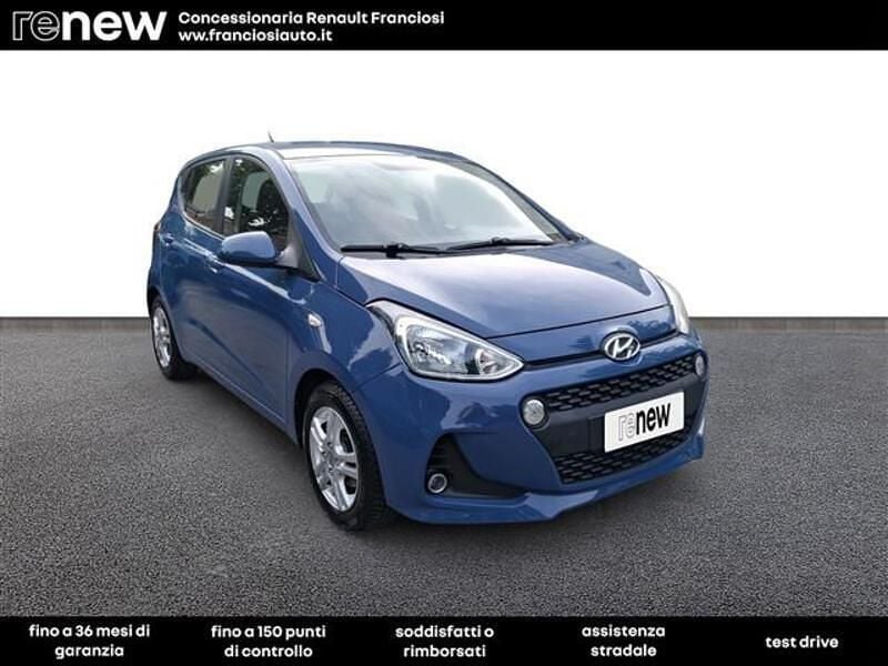 Usata Hyundai i10 Style 66 CV (48 kW) 2017 Blu chiaro Utilitaria