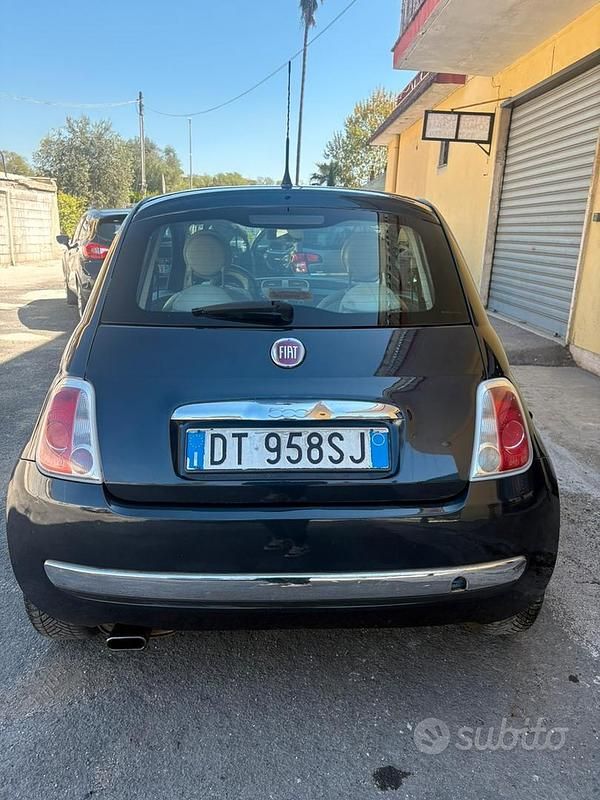 Usata Fiat 500 75 CV (55 kW) 2009 Blu Cabrio