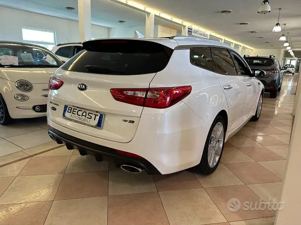 Usata Kia Optima GT-Line 141 CV (103 kW) 2017 Bianco perlato Station wagon