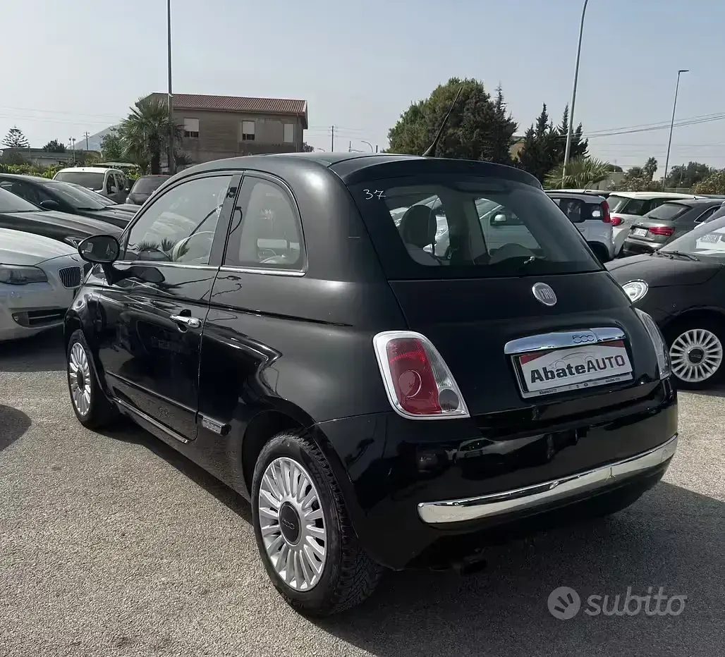 Usata Fiat 500 Lounge 69 CV (50 kW) 2009 Nero Cabrio