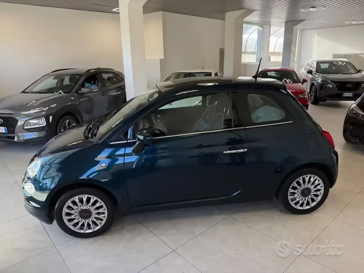 Używany Fiat 500 Lounge 69 KM (50 kW) 2020 Niebieski Sedan/Limuzyna