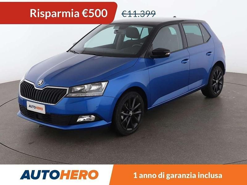 Usata Skoda Fabia Ambition 60 CV (44 kW) 2019 Blu/azzurro Utilitaria