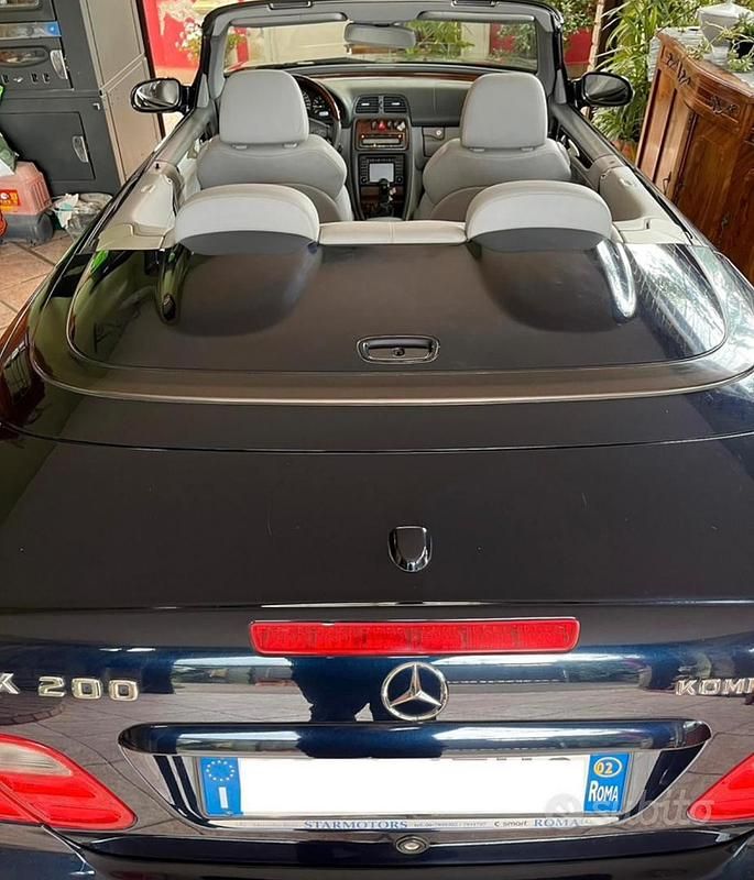 Usata Mercedes CLK200 2002 Blu Cabrio