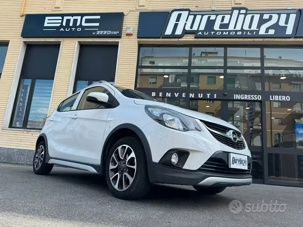 Usata Opel Karl Rocks 73 CV (53 kW) 2017 Bianco Utilitaria