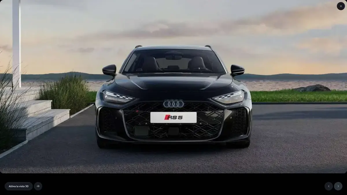 Nuova Audi RS5 Performance 639 CV (469 kW) 2026 Nero mythos met. Station wagon