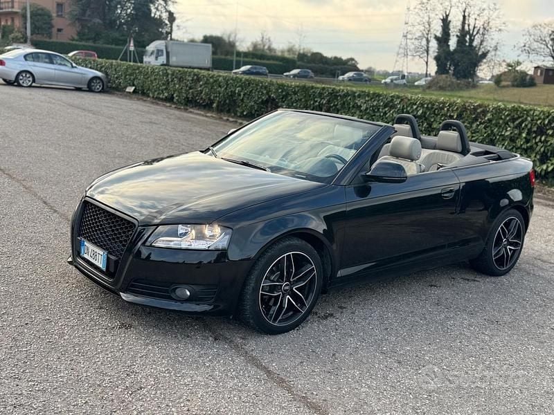 Nero Usata 2008 Audi A3 Cabriolet Cabrio | 4999 € (Ottimo prezzo) - Immagine 1/4