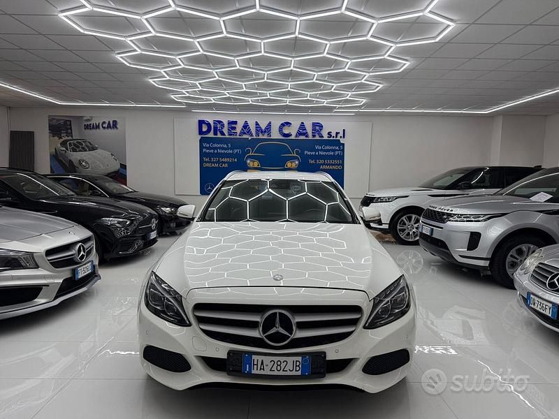 Usata Mercedes C220 Exclusive 170 CV (125 kW) 2015 Bianco Station wagon