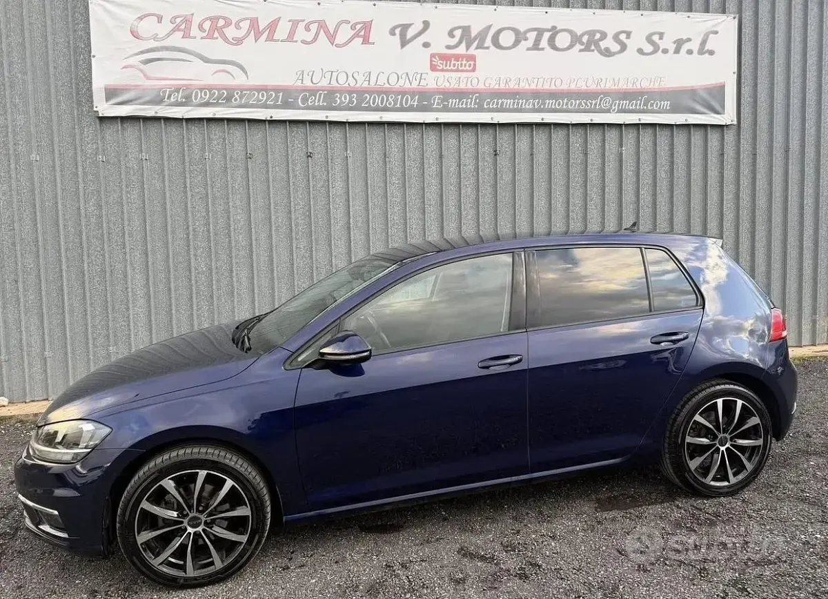 Usata VW Golf VII 150 CV (110 kW) 2019 Blu Berlina