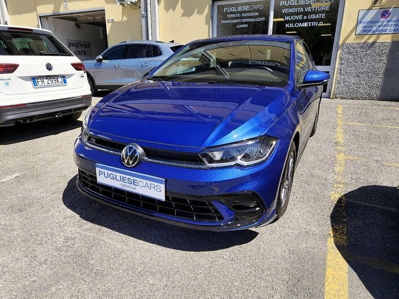 Blu/azzurro Usata 2022 VW Polo R-line Tre volumi | 16.900 € (Buon prezzo) - Immagine 1/4