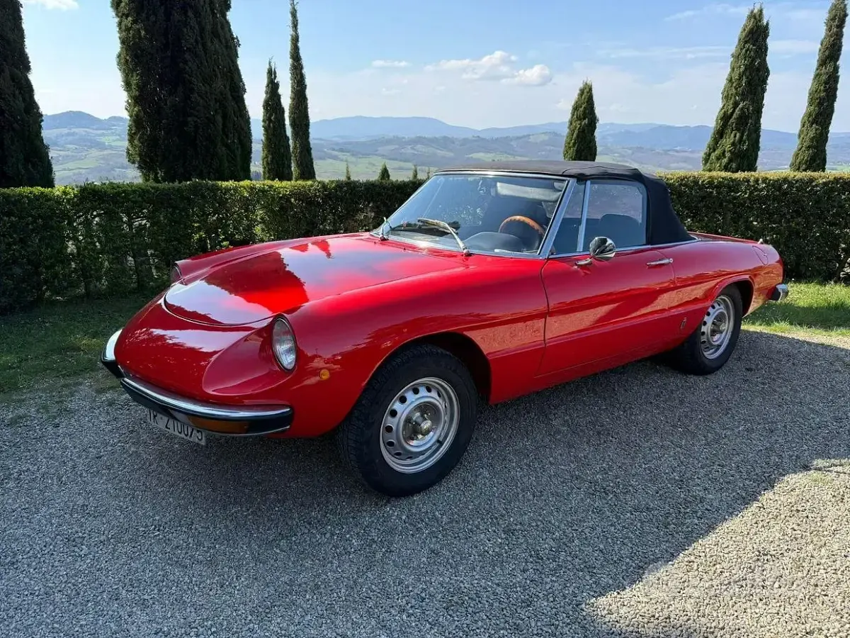 Usata Alfa Romeo GT Junior 1970 Rosso Cabrio