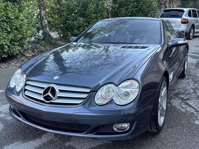 Usata Mercedes SL350 272 CV (200 kW) 2007 Grigio Cabrio