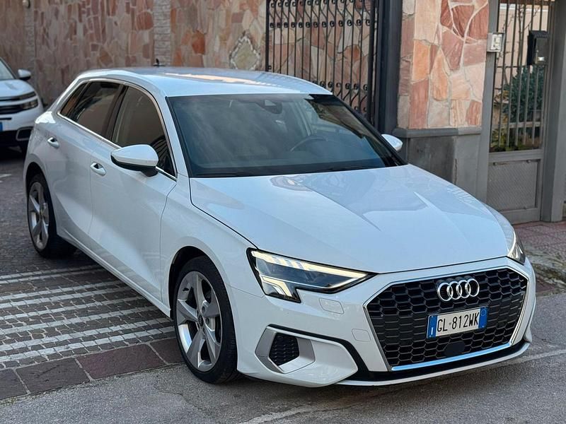 Usata Audi A3 Advanced 115 CV (84 kW) 2022 Bianco Berlina