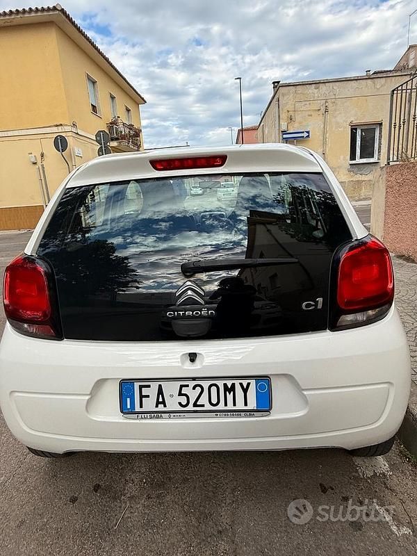 Usata Citroën C1 68 CV (50 kW) 2016 Bianco Utilitaria