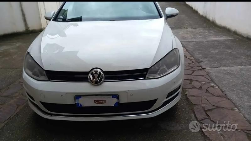 Usata VW Golf VII 110 CV (80 kW) 2013 Bianco Berlina