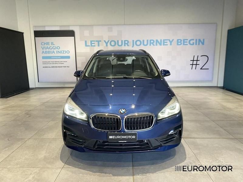 Usata BMW 218 Gran Tourer Efficient Dynamics 2020 Blu Monovolume