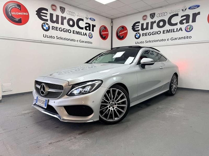 Usata Mercedes C250 Premium Plus 204 CV (150 kW) 2017 Argento Coupé
