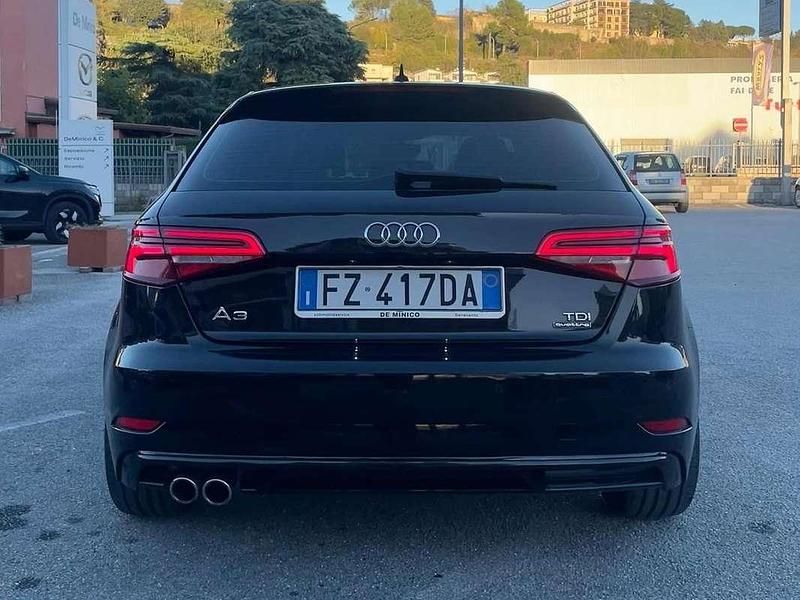 Usata Audi A3 Sport 184 CV (135 kW) 2018 Nero Berlina