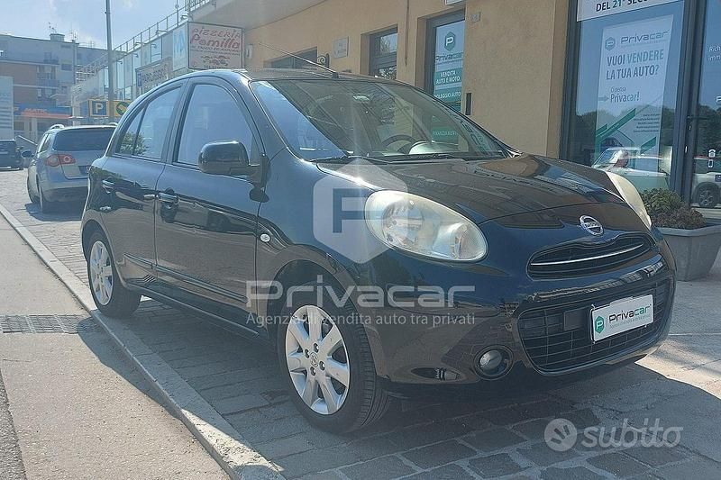 Usata Nissan Micra Acenta 80 CV (58 kW) 2012 Nero Utilitaria