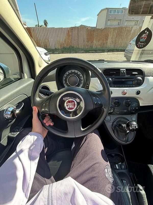 Usata Fiat 500C 69 CV (50 kW) 2011 Bianco Cabrio