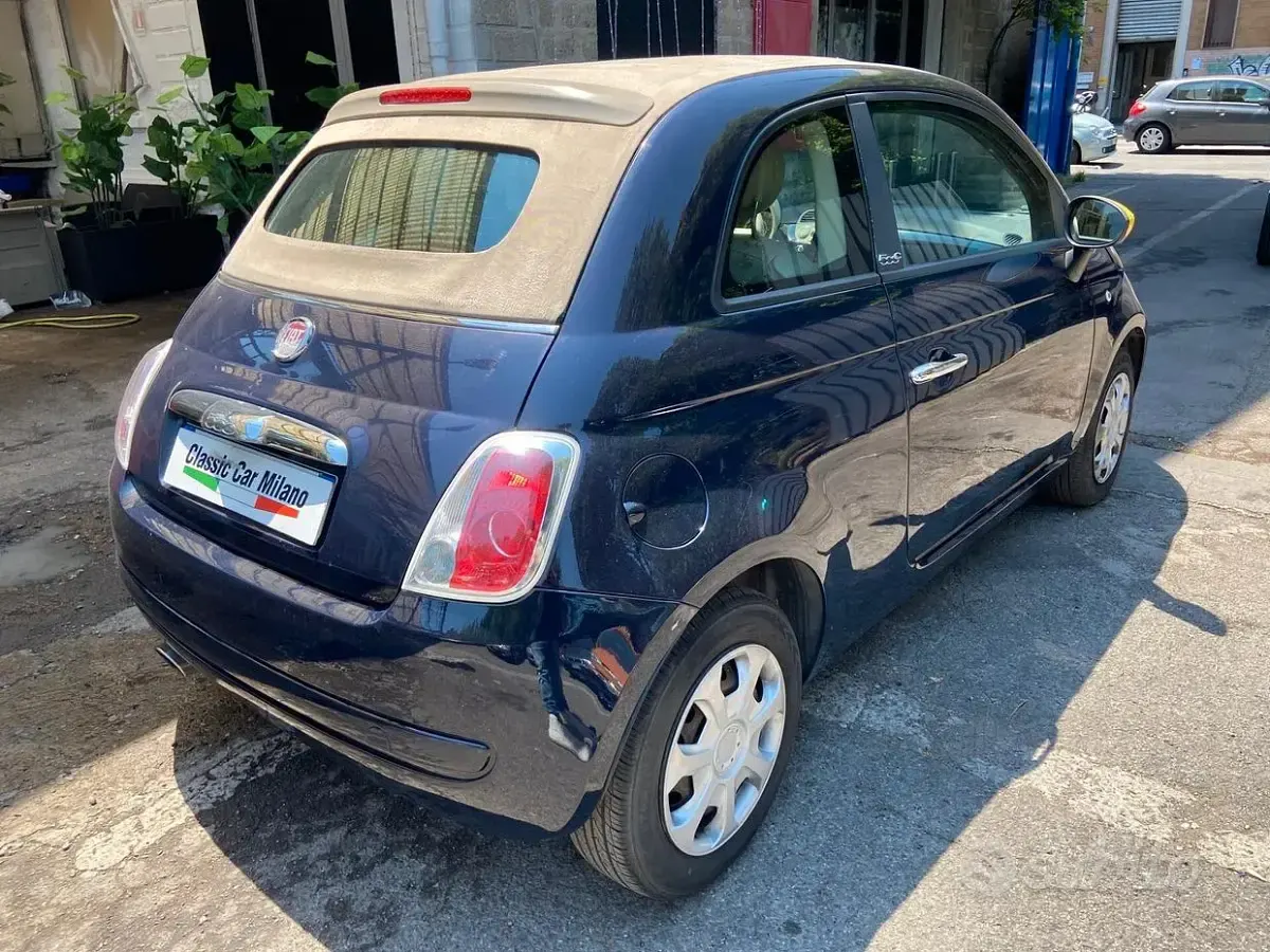 Usata Fiat 500C Pop 69 CV (50 kW) 2011 Bluazzurro Cabrio