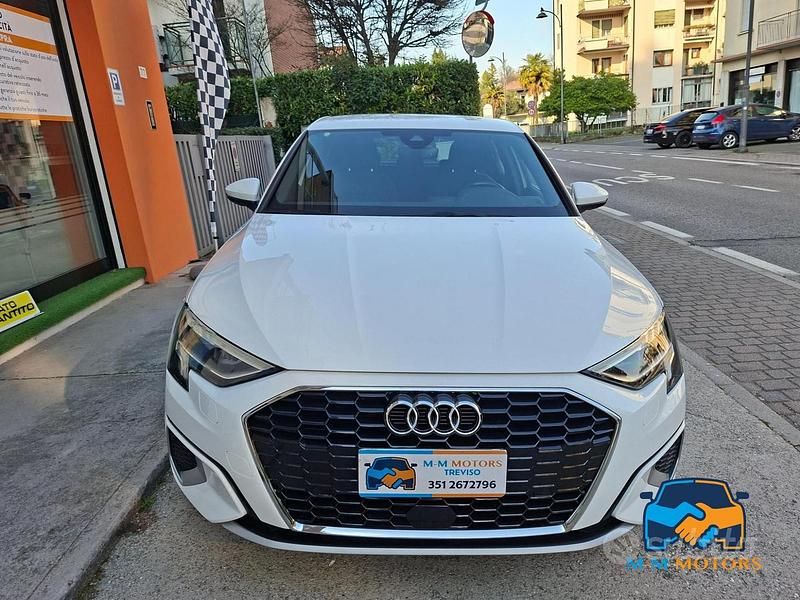 Usata Audi A3 150 CV (110 kW) 2022 Bianco Berlina