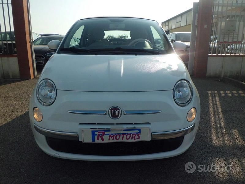 Bianco Usata 2013 Fiat 500 Lounge Cabrio | 8800 € (Cara) - Immagine 1/4