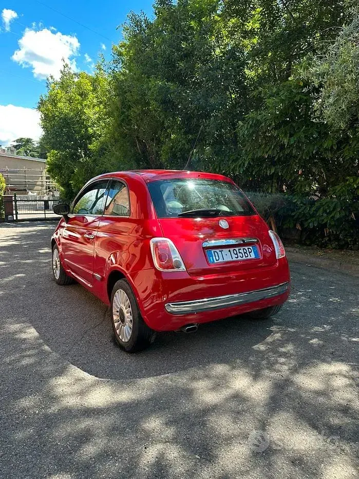 Usata Fiat 500 Pop 69 CV (50 kW) 2009 Rosso Cabrio
