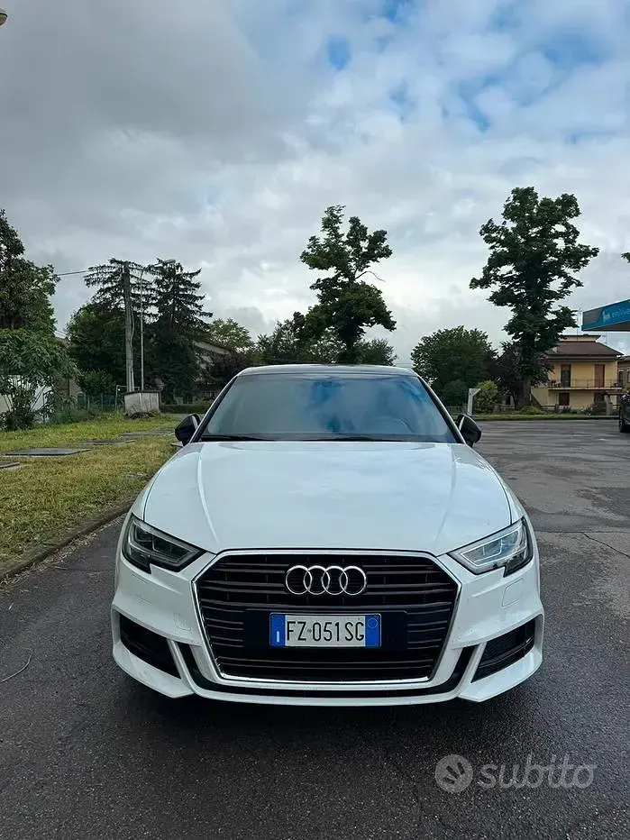 Usata Audi A3 S-Line 150 CV (110 kW) 2019 Bianco Berlina