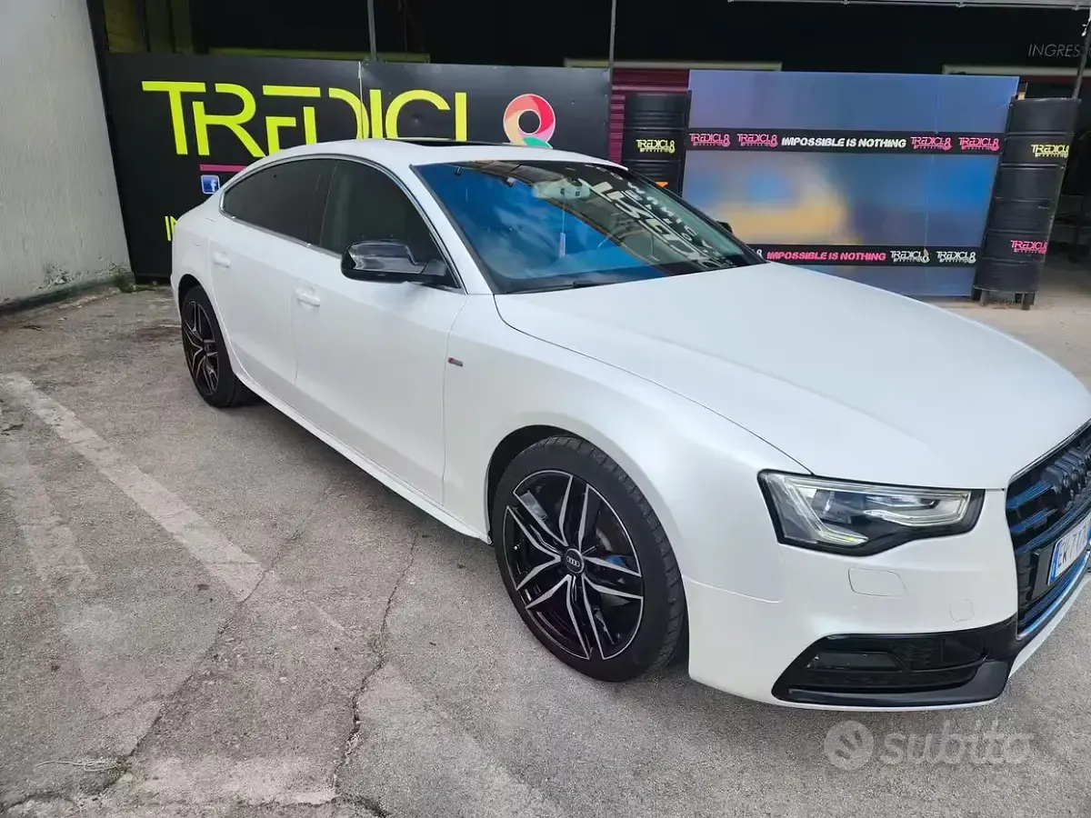 Usata Audi A5 Sportback S-Line 190 CV (139 kW) 2014 Bianco Utilitaria