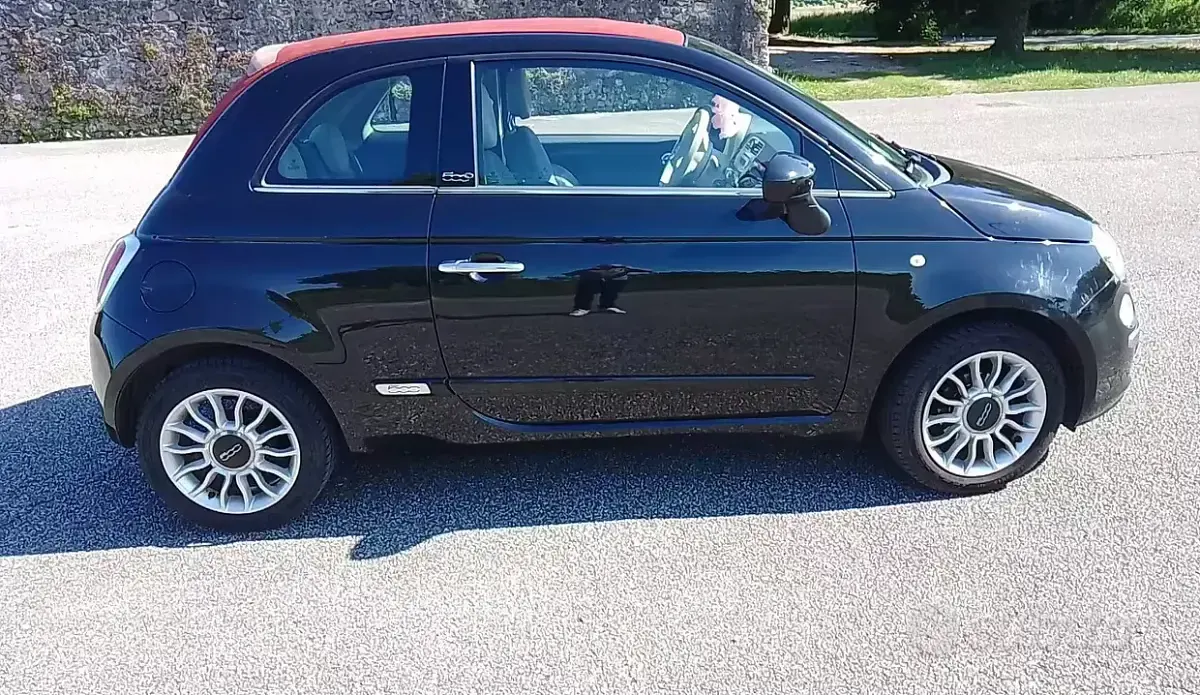 Usata Fiat 500 69 CV (50 kW) 2013 Nero Cabrio
