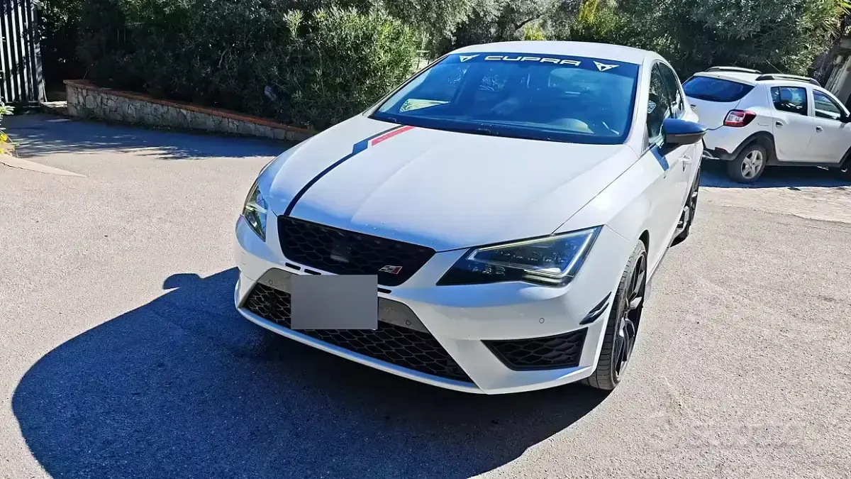 Usata Seat Leon CUPRA 300 CV (220 kW) 2016 Bianco Berlina