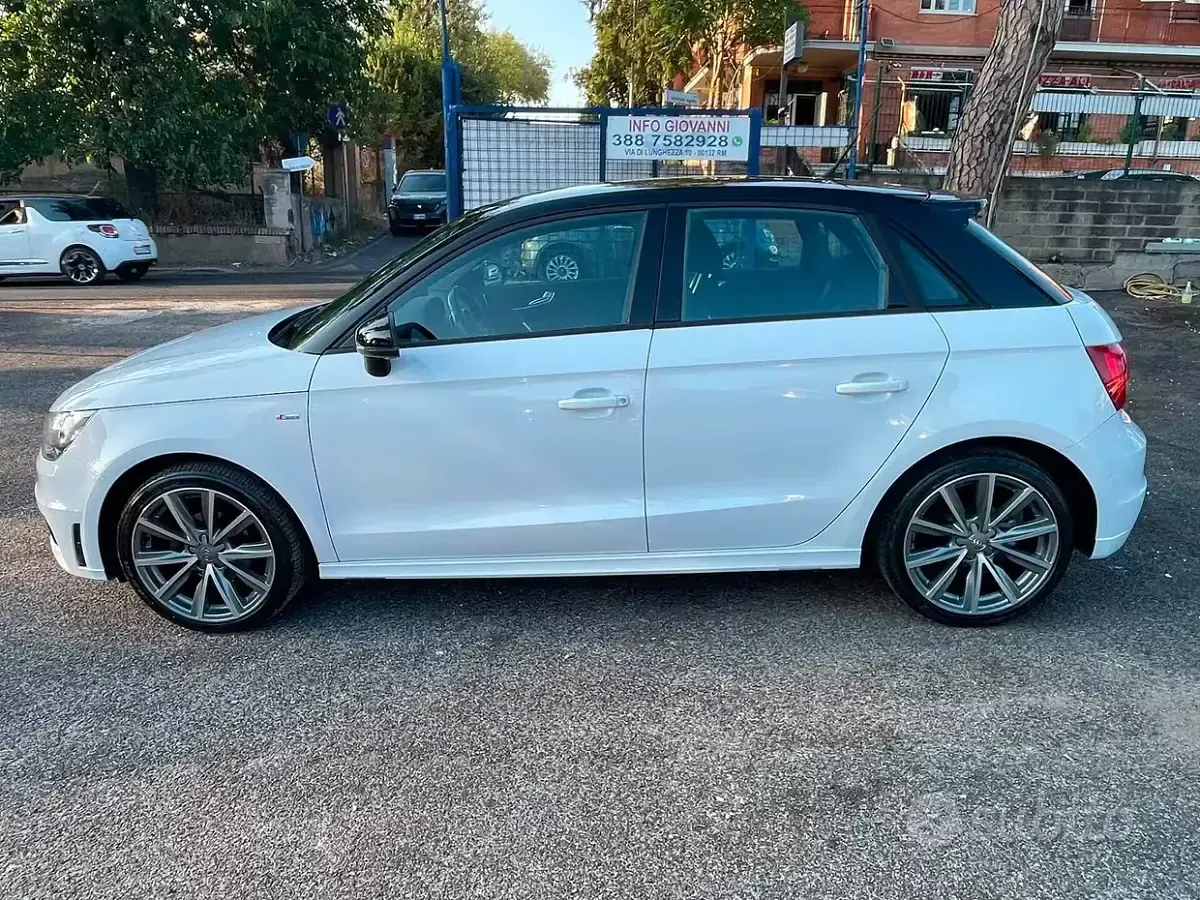 Usata Audi A1 S-Line 90 CV (66 kW) 2015 Bianco Utilitaria