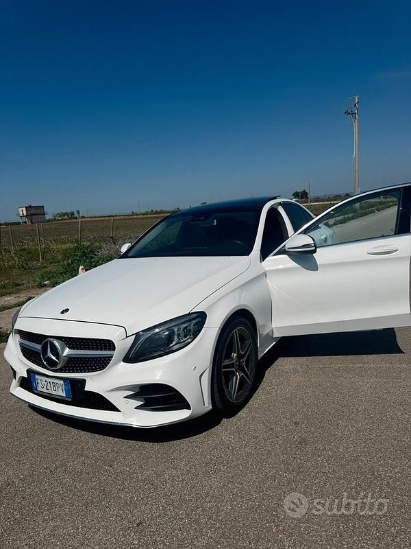 Usata Mercedes C220 2018 Bianco Berlina