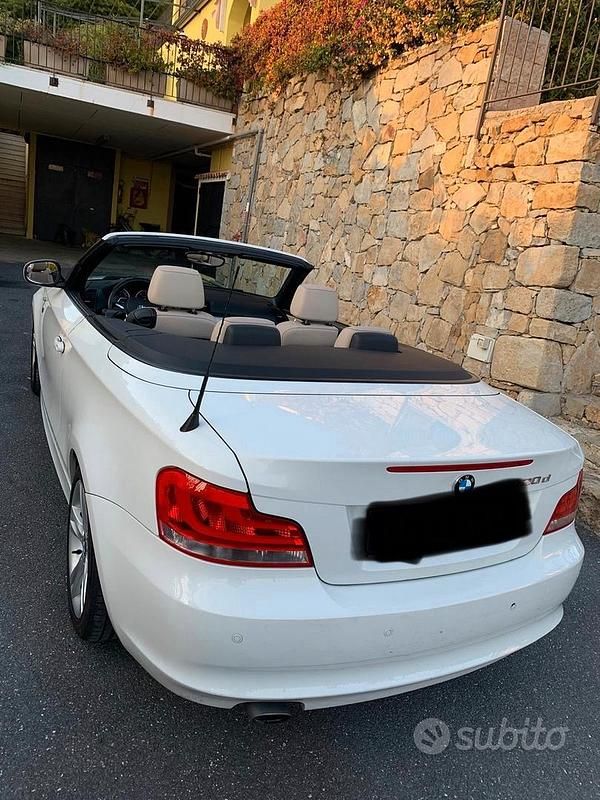 Usata BMW 120 Cabriolet 177 CV (130 kW) 2012 Bianco Cabrio