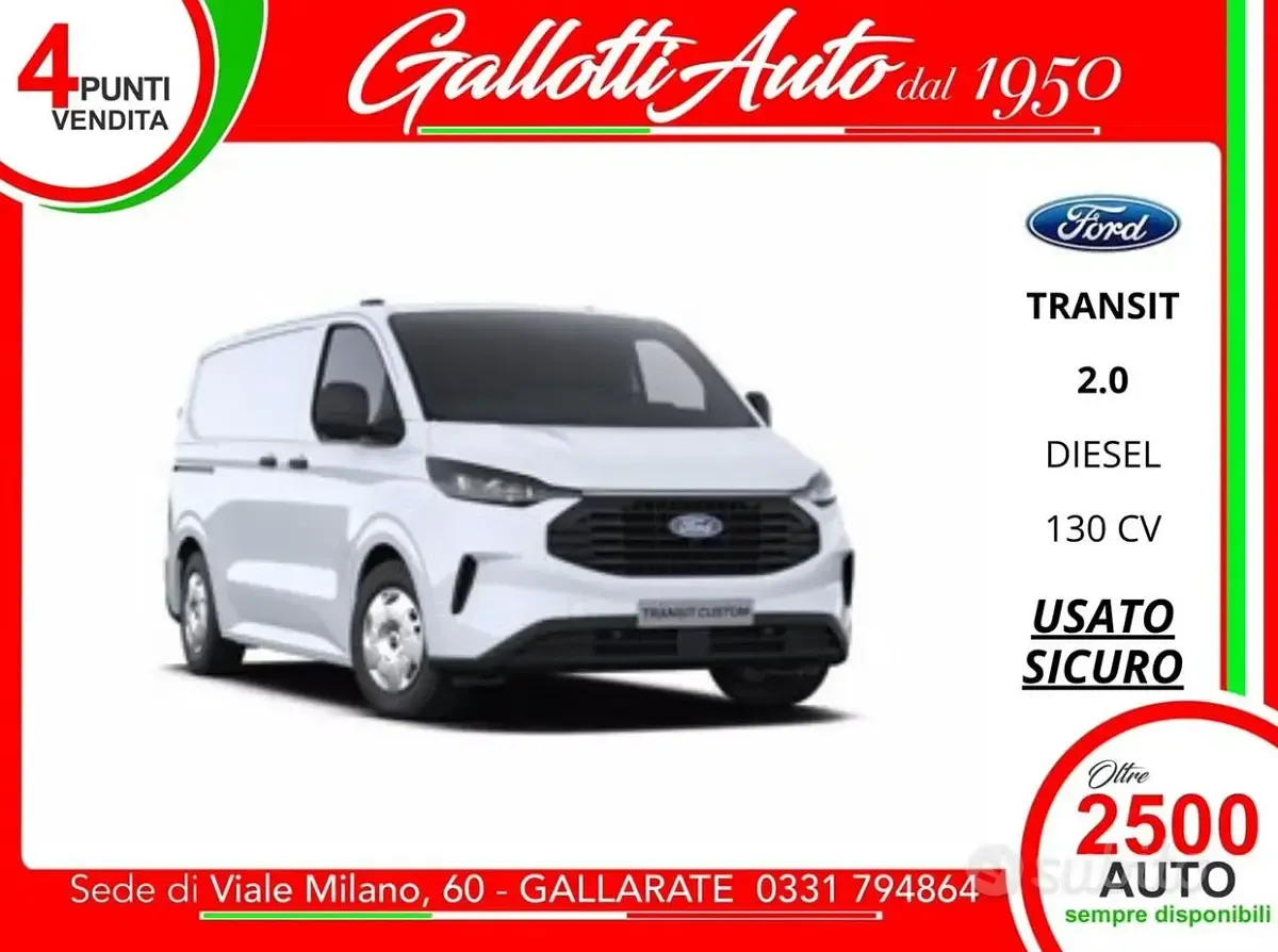 Usata Ford Transit Custom Trend 131 CV (96 kW) 2022 Berlina