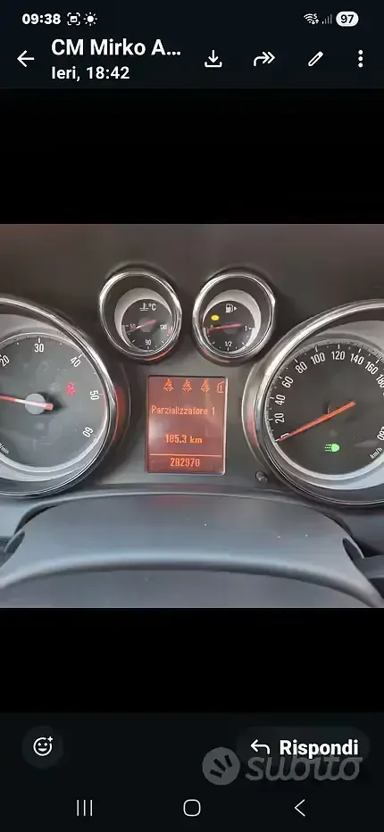 Usata Opel Astra 82 CV (60 kW) 2010 Nero Berlina