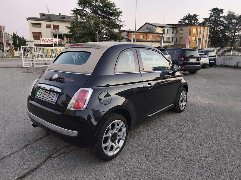 Usata Fiat 500C Lounge 69 CV (50 kW) 2010 Nero Cabrio