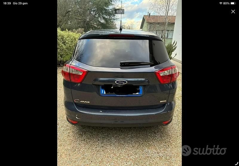 Usata Ford C-MAX Titanium 116 CV (85 kW) 2012 Blu Monovolume
