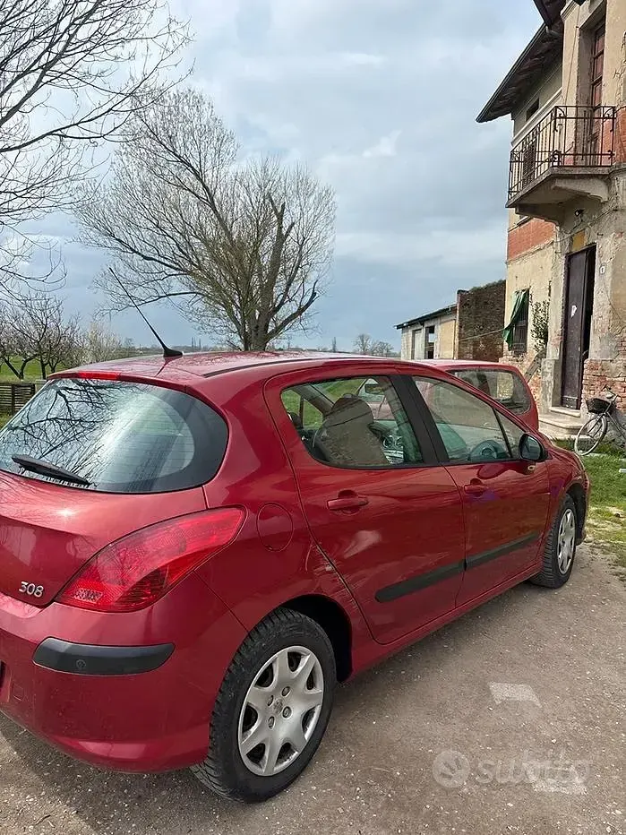 Usata Peugeot 308 120 CV (88 kW) 2009 Rosso Berlina