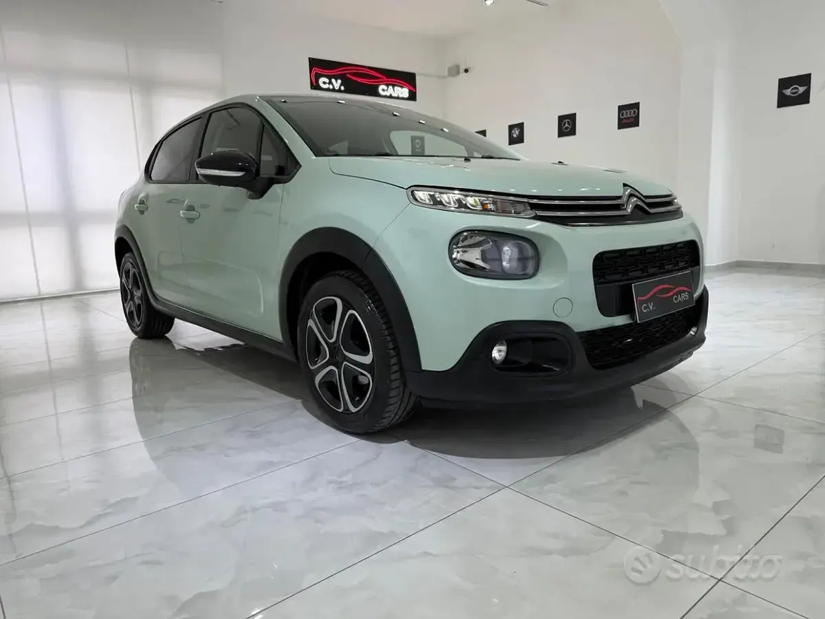 Usata Citroën C3 Feel 82 CV (60 kW) 2018 Verde Utilitaria