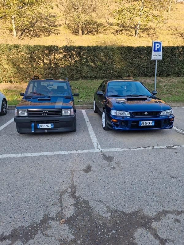 Usata Fiat Panda Young 54 CV (39 kW) 2001 Blu Utilitaria