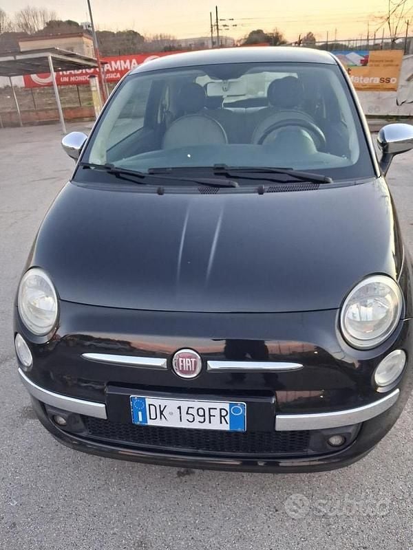 Usata Fiat 500 Lounge 100 CV (73 kW) 2007 Nero Utilitaria
