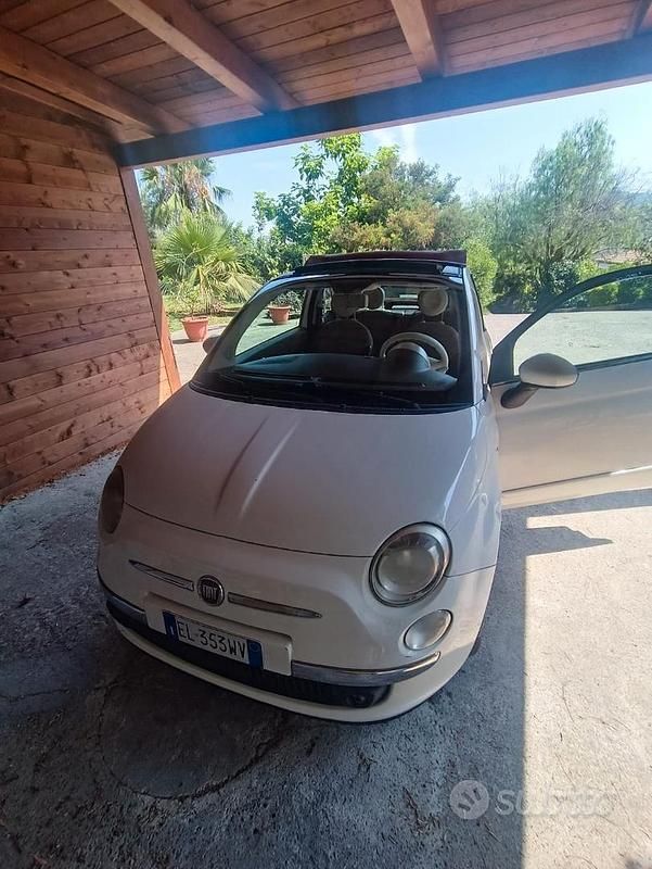 Usata Fiat 500 2012 Bianco Cabrio
